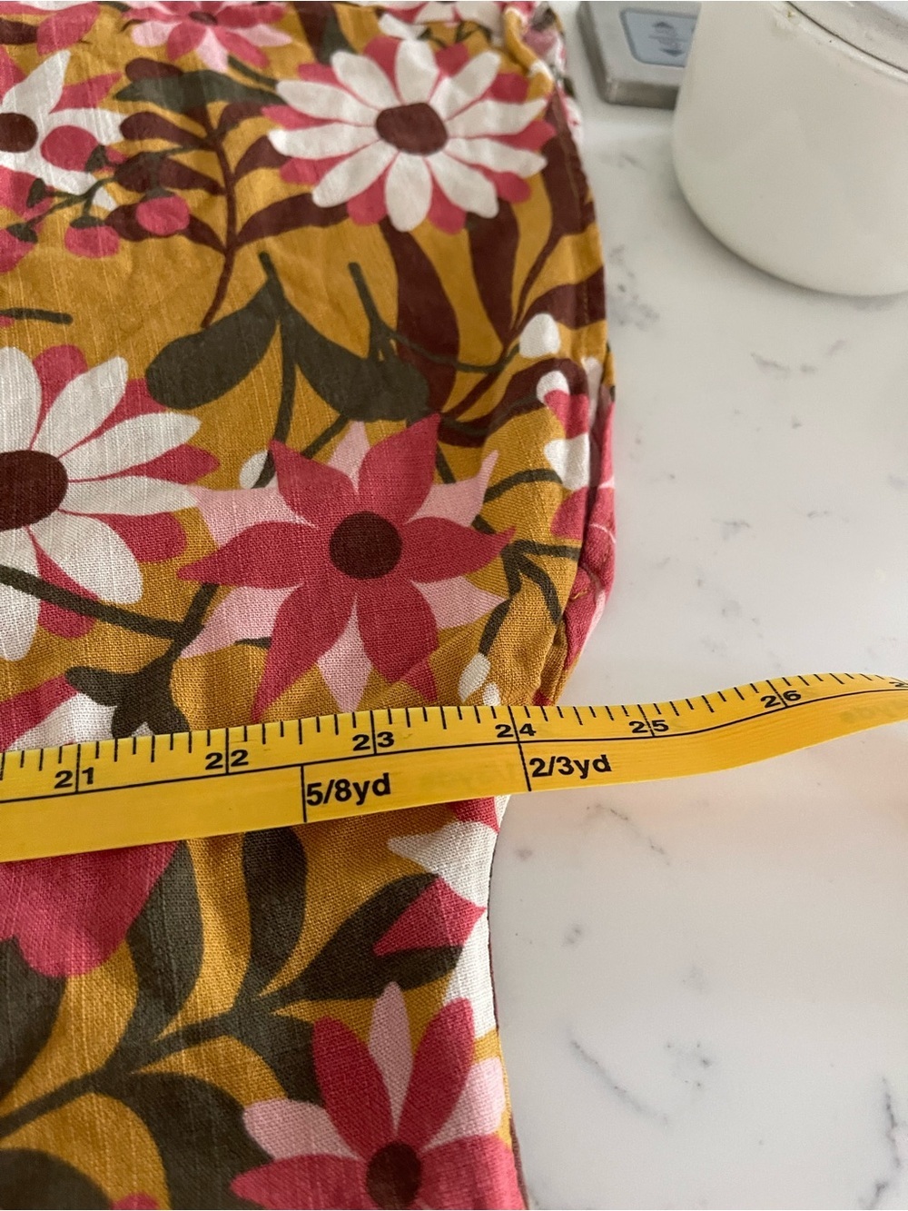 LuLaRoe Lorene Dolman Floral Midi Dress in Mustard and Pink Womens Size XL - Picture 6 of 8